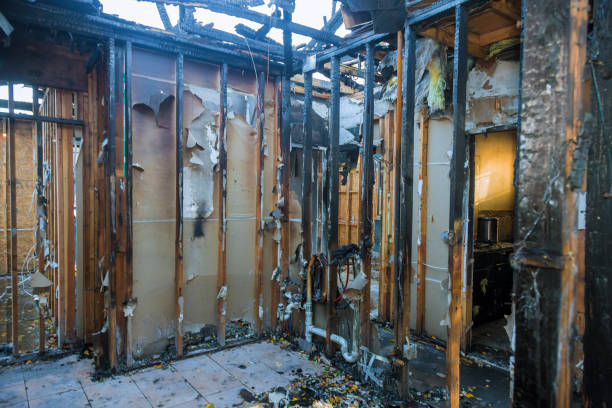 Professional Fire Damage Restoration technician working in Seeley, CA
